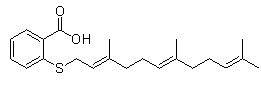 Salirasib (S-Farnesylthiosalicylic acid; Farnesyl Thiosalicylic Acid; FTS) Salirasib (S-Farnesylthiosalicylic acid; Farnesyl Thiosalicylic Acid; FTS)